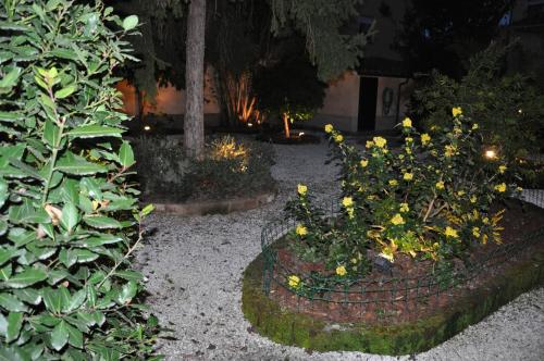a garden with some yellow flowers and plants at Il Mattino Ha L'Oro In Bocca in Pisa