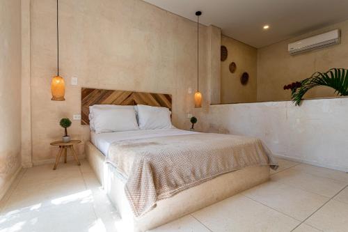 Cama o camas de una habitación en Soy Local Santa Marta