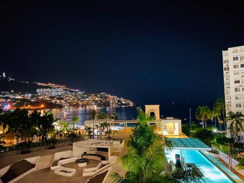 Bazén v ubytování Departamento en Acapulco con inmejorable vista nebo v jeho okolí