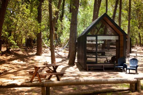 El plano del piso de Glamping Caravan