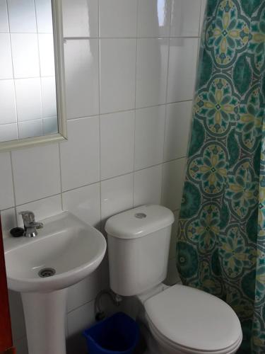 Een badkamer bij Cabaña colmo