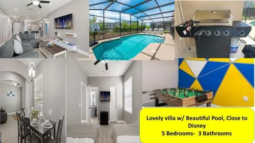 Lovely Villa Home Pool + Disney Adventure photo 1