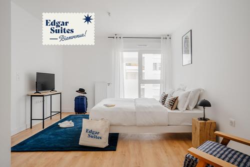 Katil atau katil-katil dalam bilik di Edgar Suites - Meudon-la-Forêt