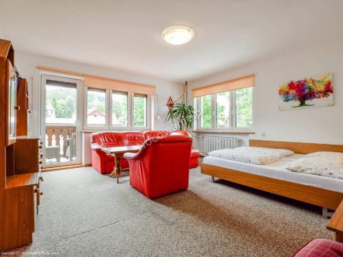 Ένα ή περισσότερα κρεβάτια σε δωμάτιο στο Ostoja