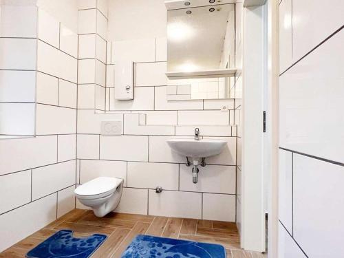 Ванна кімната в Spacious apartment near Hanau