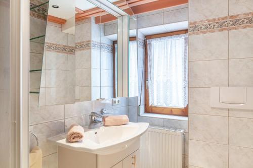 Koupelna v ubytování Gästehaus Gisela 2