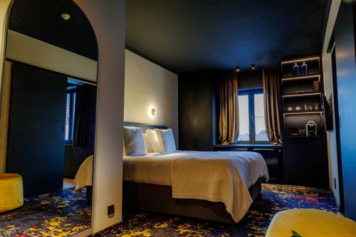 Katil atau katil-katil dalam bilik di Hotel Montanus