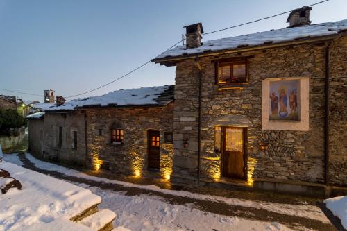 La Mason dla Grà during the winter
