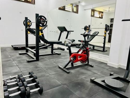 Γυμναστήριο ή/και όργανα γυμναστικής στο Olive Service Apartments - City Centre Noida