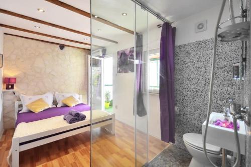 Koupelna v ubytování Rooms Vila Vilini Dvori