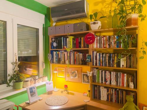 Knihovna v apartmánu