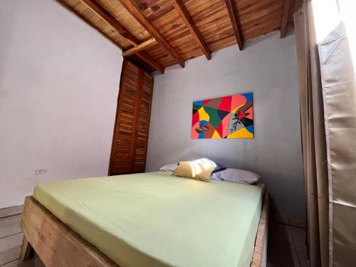 Postel nebo postele na pokoji v ubytování Casa Cuatro Lunas