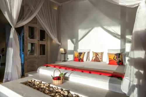 Cama o camas de una habitación en Msambweni Beach House and Private Villas