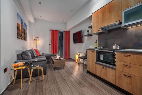 A kitchen or kitchenette at Exarchia House Project