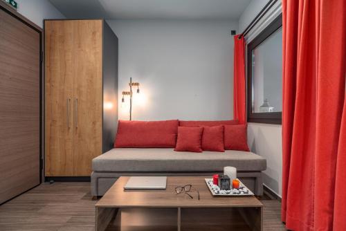Posezení v ubytování Exarchia House Project