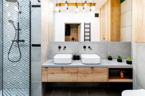 Kúpeľňa v ubytovaní Apartament Dwa Pięterka w Szklarskiej