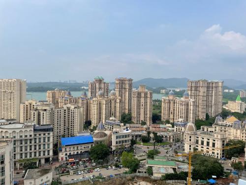 a city with a lot of tall buildings at RELOhomes Serviced Apartment in Mumbai