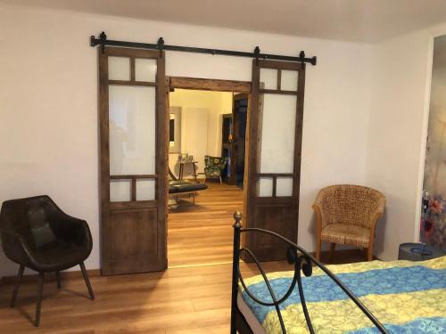 Χώρος καθιστικού στο Ferienwohnung "Frieda"