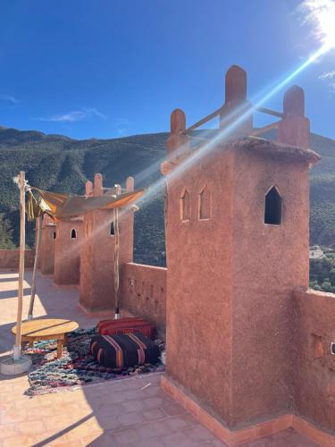 a view from the roof of a house at KASBAH LA DAME BIJA in Tassa Ouirgane