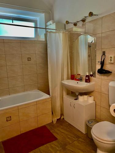 Ванная комната в Grande Familia Apartman