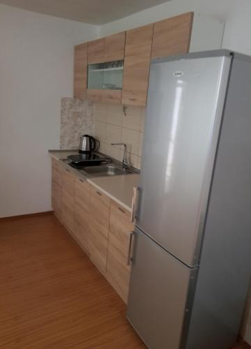 Apartmani Strahinicにあるキッチンまたは簡易キッチン
