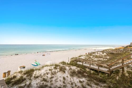 a view of the beach from the balcony of a condo at Summer Lake Townhomes 1 in Destin