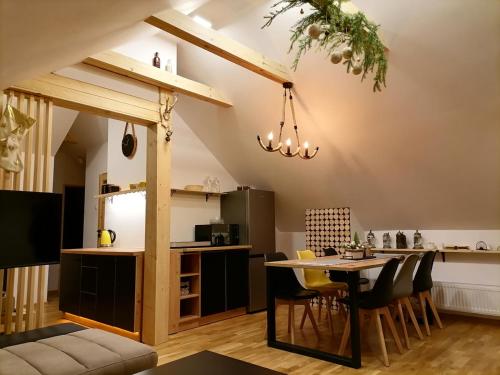 Χώρος καθιστικού στο Willa pod Aniołem # apartament z widokowym tarasem