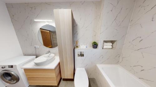 Ένα μπάνιο στο Apartment by the Lake Nr 4 VRT