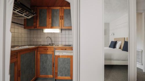 Dapur atau dapur kecil di Hôtel des 2 Gares