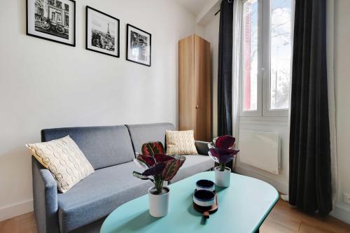 Зона вітальні в Charming apartment 2P1BR -Place d'Italie Cité Universitaire