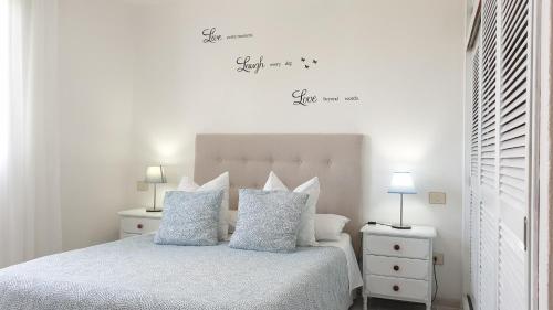 Postel nebo postele na pokoji v ubytování Vistas para el relax