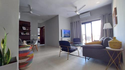 Superbly Modern and Airy Two Bedroom Seaside Apartment with Balcony