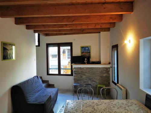 Χώρος καθιστικού στο Appartement 4-6 personnes à proximité des stations et grands cols