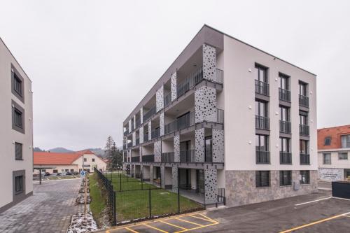 an external view of a building at Apartmaji Harpf in Slovenj Gradec