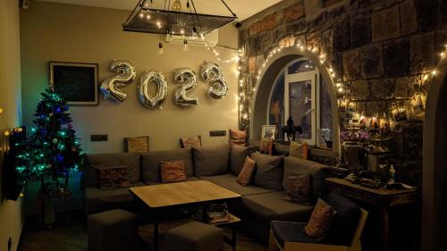 Zona de estar de Highland Hostel