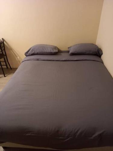 un lit avec deux oreillers dessus dans une chambre dans l'établissement Paris XV: Superbe appartement, à Paris