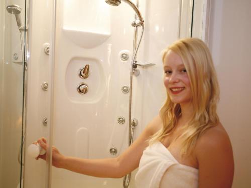 Ванная комната в Hotel Diana
