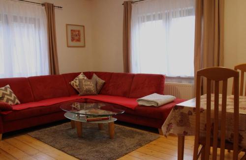 Posezení v ubytování Ferienwohnung Felicitas Wilthen