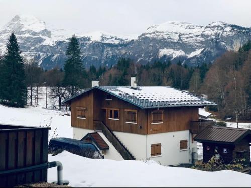 Το Studio vu montagne Carroz τον χειμώνα