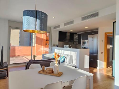 Large terrace luxury apartment