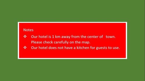 a red line with the words nocs our model is i am away from at Hotel El Sol in Panajachel
