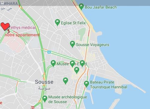 a map of the city of syracuse at The jewel of the coast in Sousse