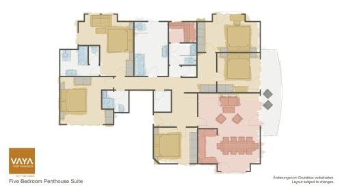 a floor plan of the berkeley residence at VAYA Post Saalbach inklusive Joker Card in Saalbach Hinterglemm
