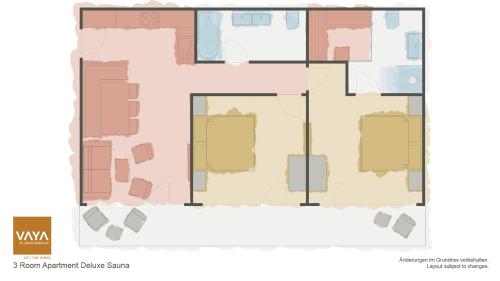 VAYA St Zeno Serfaus inklusive Super Sommer Cardの見取り図または間取り図