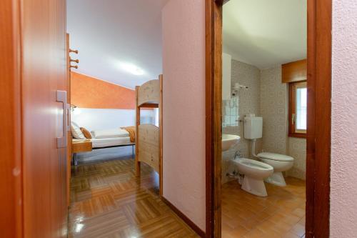 Koupelna v ubytování Hotel Biancospino