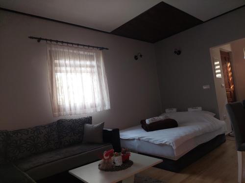 Postel nebo postele na pokoji v ubytování Vila MINA