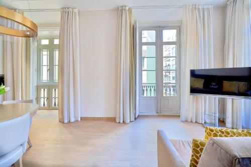 Χώρος καθιστικού στο Tandem Soho Suites