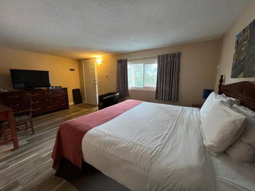 Кровать или кровати в номере Villa Motel