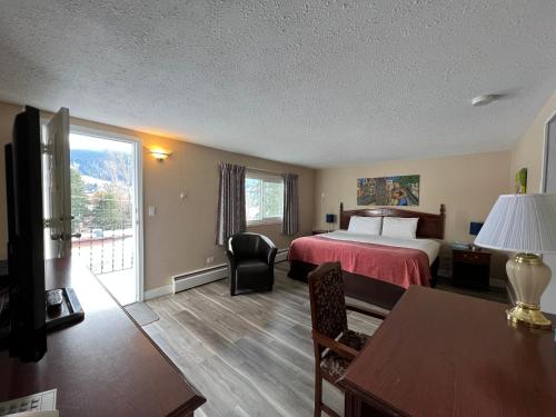 Кровать или кровати в номере Villa Motel