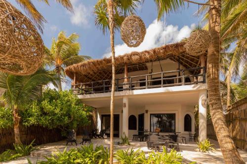 Zahrada ubytování NEST Tulum